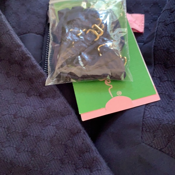 Lilly Pulitzer new with tags gorgeous navy and gold dress - Picture 6 of 6